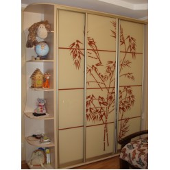 шкаф-купе 59981 - Рисунок на лакобеля + зеркало